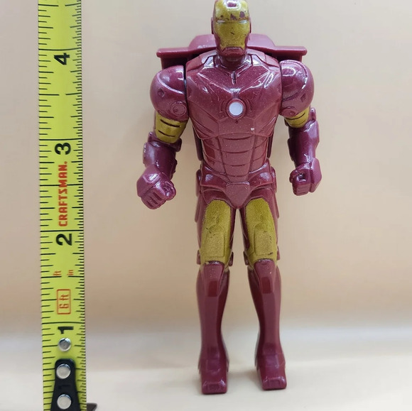 2007 Hasbro Burger King Marvel Universe IRON MAN Power Punch Action Figure 4.5" - Picture 5 of 5